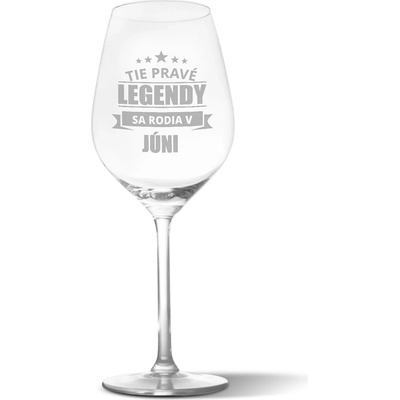 Sablio Pohár na víno Tie pravé legendy sa rodia v júni 490 ml