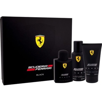 Ferrari Scuderia Ferrari Black EDT 125 ml + deospray 150 ml + sprchový gel 150 ml dárková sada