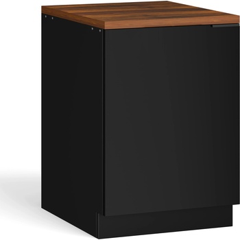 Blumfeldt WoodVista долен шкаф за мивка, Здрав, Soft-Close панти, Алуминиева дръжка (JOY-WVS600BW) (JOY-WVS600BW)