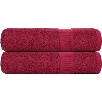 vidaXL Кърпи за ръце FROGN 2 бр. бордо 50x100 см 360 г/м2 (136734)