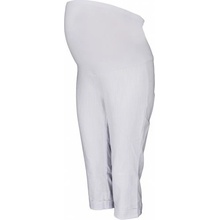 Be MaaMaa tehotenské 3/4 nohavice s elastickým pásom biele