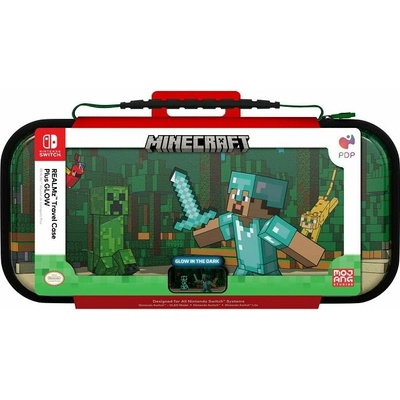 PDP Pouzdro Switch REALMz Minecraft Forest Battle Glow in the Dark