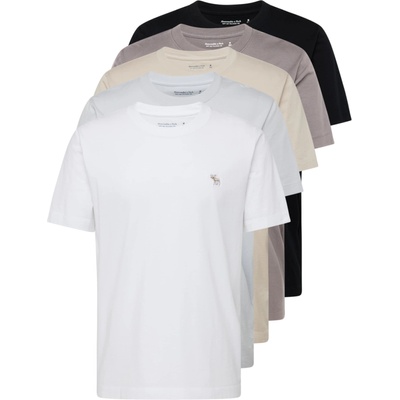 Abercrombie & Fitch Тениска бежово, сиво, черно, бяло, размер XL