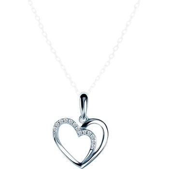 Image 1 of SAVICKI Висулка със сърце: бяло злато. диаманти