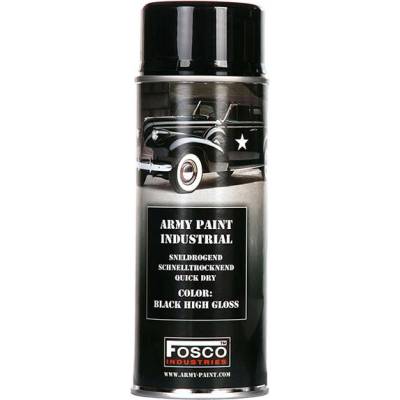 FOSCO Barva ARMY ve spreji 400ml ČERNÁ LESKLÁ