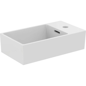 Ideal Standard Atelier Extra стенен умивалник, лъскаво бял, 45 см, с отвор за смесител и десен преливник (T392301)