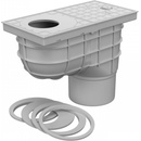 Chuděj Kanalizačná vpusť spodná D125 šedá