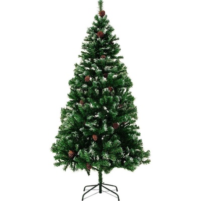 Goleto Umelý vianočný stromček so snehovými šiškami 180 cm