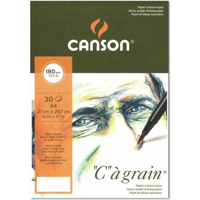 Grafický papír - Canson Cagrain blok lepený A5 180g 30 listů