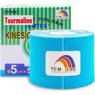Temtex Tourmaline kinesiotape modrá 5 cm x 5 m