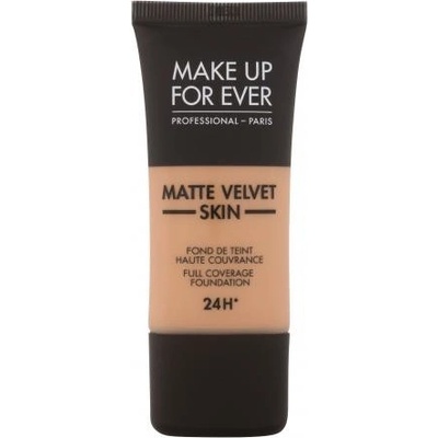 Make Up For Ever Matte Velvet Skin 24H vysoce krycí a matující make-up Y375 Golden Sand 30 ml