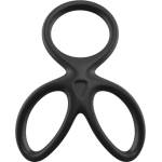 Beast Rings Троен пенис ринг - пристегач "llq black