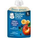 Gerber Пюре с банан, боровинка и ябълка, от 6+ м, 80 g (2962280)