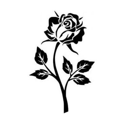 Artemiss Růže plastová šablona 027 B 14,5x14,5cm – Zboží Dáma