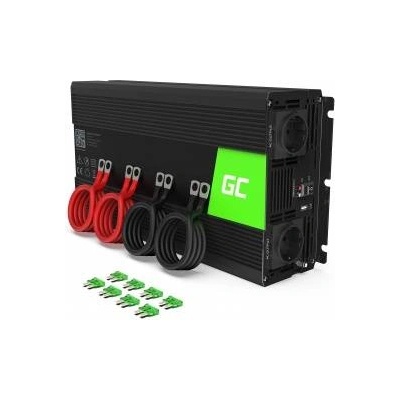 Green Cell Green Cell® 2000W/4000W 24V to 230V Pure Sine Volt Car Voltage Converter Inverter Converter Pure Sine Wave Power Solar Inverter DC AC Converter Current Converter Caravan Car Charger
