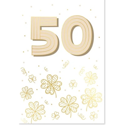 Albi Přání k narozeninám - Zlatá ražba 50 let