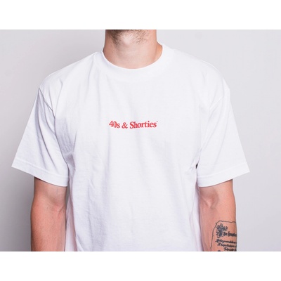 Triko 40s & Shorties Text Logo White