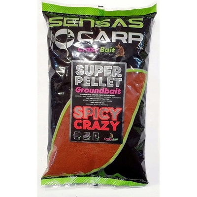 SENSAS Krmítková Směs Super Pellet Groundbait 1 kg Spicy Crazy – Zboží Mobilmania