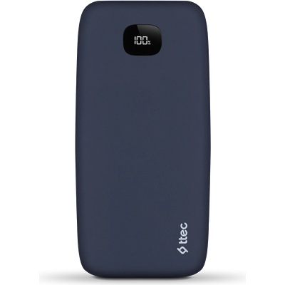 Ttec Външна батерия ttec, ChargeUp Pro, LCD, 20.000mAh PD 20W, Синя