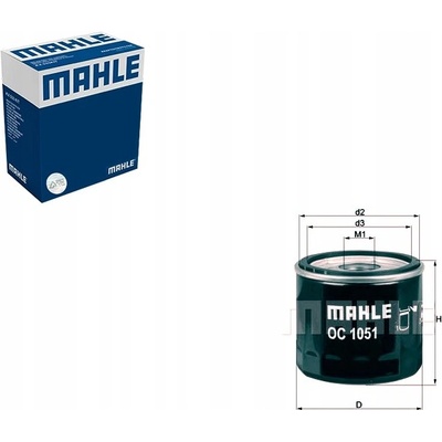 MAHLE OLEJOVÝ FILTER MAH, OC 1051