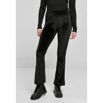 Urban Classics Дамски кадифен клин Urban Classics Ladies High Waist Velvet Boot Cut LeggingsUB-TB4551-00007 - Черен, размер 3XL