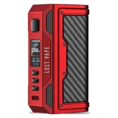 Lost Vape Thelema Quest 200W Box Mód Matte Red Carbon Fiber