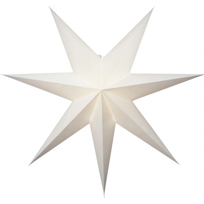 Vánoční papírová hvězda průměr 75 cm Star Trading Plain bílá
