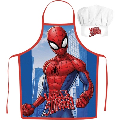 Javoli Chlapecká zástěra s čepicí Spiderman