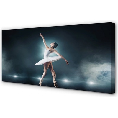 Obrazy na plátně Bílý balet šaty žena 100x50 cm