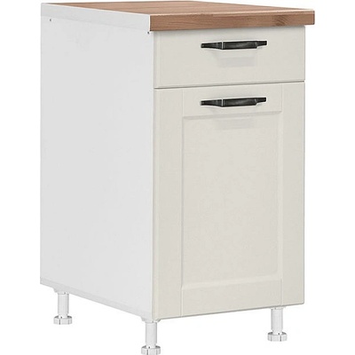 Кухненски шкаф долен с чекмедже и врата contempo d45 kf бежов