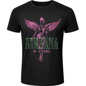 ROCK OFF мъжка тениска Nirvana - In Utero Purple Angel - BL - Carbon - ROCK OFF - NIRVCBN101MB