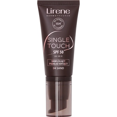 Lirene Single Touch hydratačný make-up na tvár s SPF50 sand 30 ml