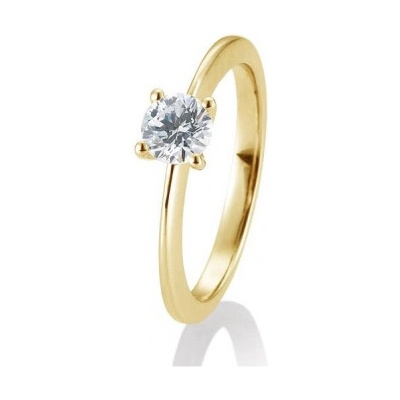 Sofia Diamonds prsteň zo žltého zlata s diamantom BE41 05735 Y