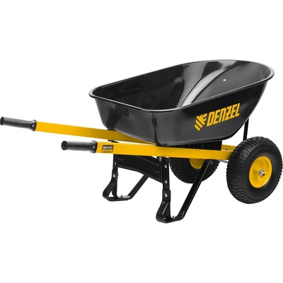 Denzel Количка строителна, усилена, товароподемност 140 кг, обем 250 кг, 2 колела, колело 15х6.00-6// Denzel (6900077)
