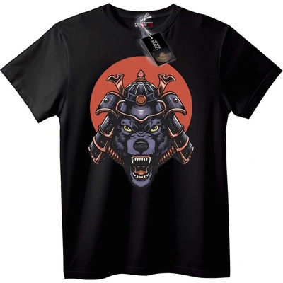 NOONEBRAND Тениска Самурай Мечка - M, Black