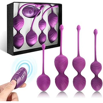 SuperLove Perfect Kegel Balls Training Medical Silicone Kit Purple