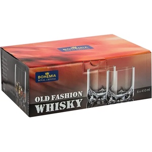 Bohemia Royal & Crystalite Чаша за уиски Bohemia Royal Trio 410ml, 6 броя (109654) - azo