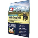 Granule pre psov Ontario Mini Weight Control Turkey & Potatoes 6,5 kg