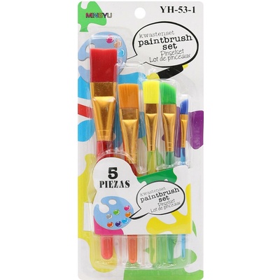 Sada plochých štetcov Jumbo 5 kusov