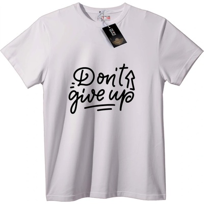 NOONEBRAND Тениска Не Се Предавай - S, White