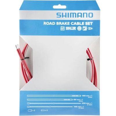 Shimano-servis Bowdeny+lanka červená set 1.6 x 1000/2050 mm 800/1400 mm