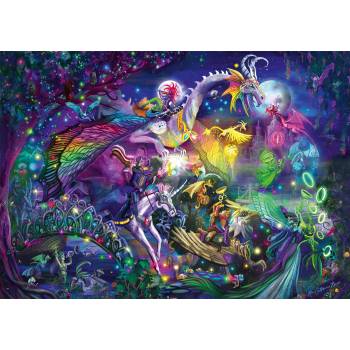 Image 1 of Schmidt Spiele - Puzzle Rose Cat Khan: Summer Night Circus - 1 000 piese