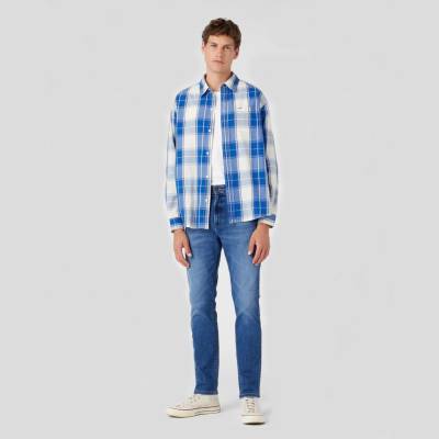 Wrangler pánská košile 1 PKT shirt nautical blue W5D64MXV2