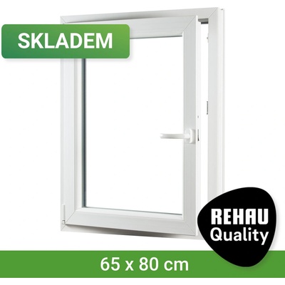 SKLADOVÁ-OKNA.cz REHAU Smartline+, otvíravo-sklopné levé 650 x 800