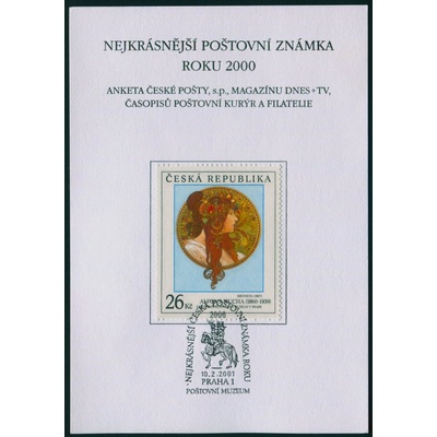 Česká pošta (2000) AČP 7 - Česká republika - Suvenýr ankety České pošty