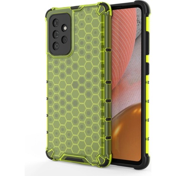 Izmael Honeycomb брониран калъф със силиконова рамка за Samsung Galaxy A72 5G/Galaxy A72 4G - Зелен KP10261 (10261)