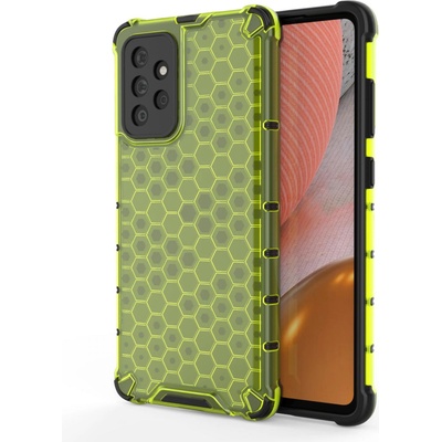 Izmael Honeycomb брониран калъф със силиконова рамка за Samsung Galaxy A72 5G/Galaxy A72 4G - Зелен KP10261 (10261)