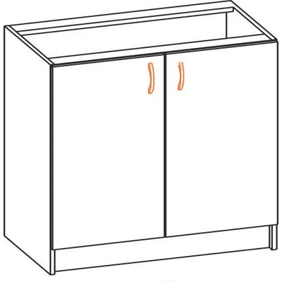 Bogdan Furniture Europe Долен шкаф Alina 80НМ-E20, за мивка