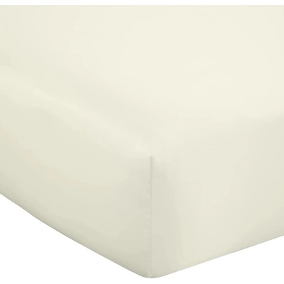 Catherine Lansfield Бежов еластичен сатенен чаршаф 150x200 cm Silky Soft - Catherine Lansfield (BD/55075/W/KFD/CHP)