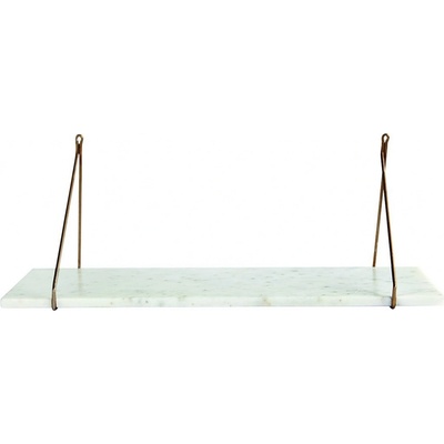 House Doctor, Mramorová police Marble White marble, 70 cm | mramor